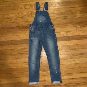 Justice denim overalls